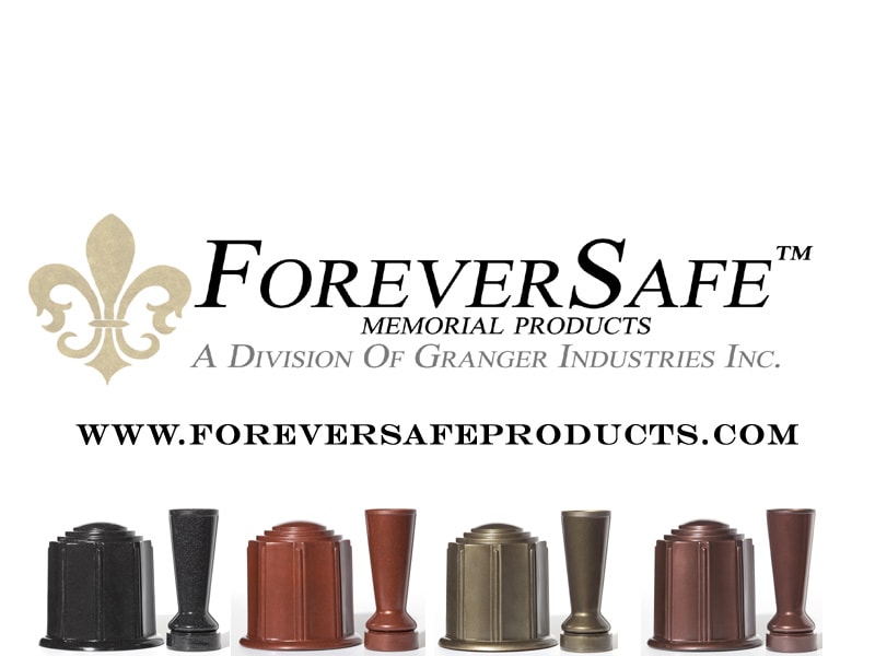 ForeverSafe Products, Theft Deterrent Memorial Products, Theft Deterrent Cemetery Flower Vases, Theft Deterrent Cemetery Vases, Theft Deterrent Burial Urns, Combination Burial Urn Vault